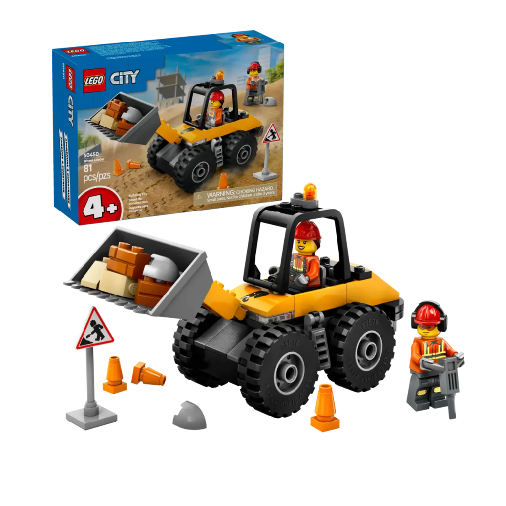 Lego 60450 City Yellow Construction Wheel Loader (81 Pieces)