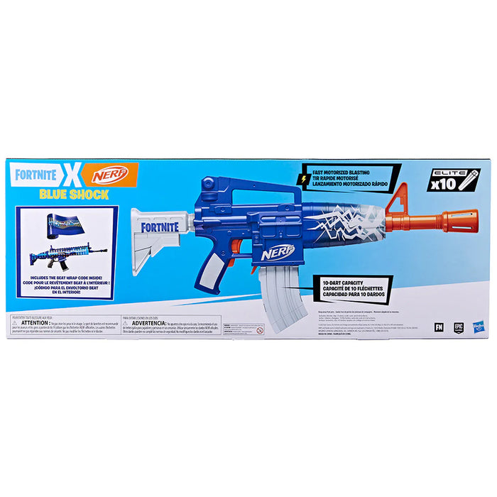 Nerf Fortnite Blue Shock Dart Blaster (Gun)