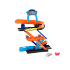 Hot Wheels City Toy Car Track Set, Transforming Stunt Garage Playset & 1:64 Scale Die-Cast Vehicle, Storage for 10+ Cars & Stunting Speedway