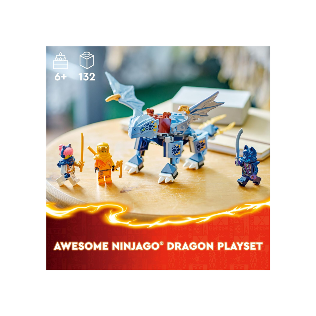 LEGO NINJAGO Young Dragon Riyu Toy Playset with 3 Minifigures 71810