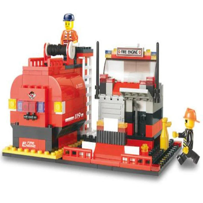 Sluban Building and Construction Blocks Sluban Building & Construction Blocks M38-B0220 Fire Engine Building Block Construction Set ( 281 Bricks ) Building Blocks