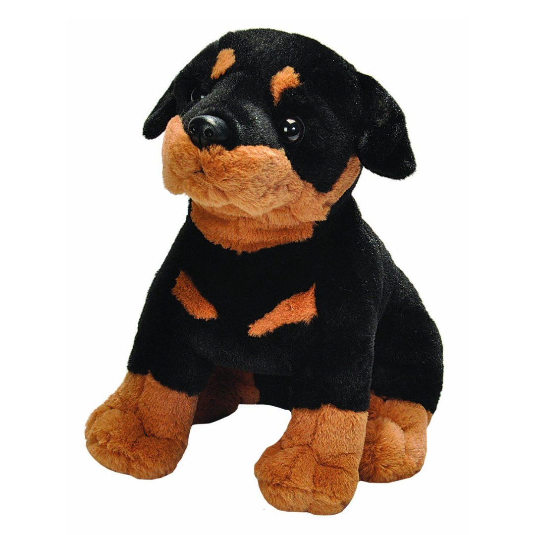 Wild Republic Dog Sitting Rottweiler Plush