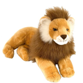 Wild Republic Cuddlekins Lying Male Lion, Brown (16-Inch)