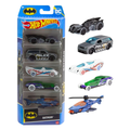 Hot Wheels 1:64 Scale Toy Cars, Set of 5 Batman-Themed Vehicles