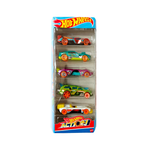 Hot Wheels Car 2024 Action Pack of 5 + Aston Martin DB5 Safari Edition (Electro Silhouette, Twinduction, Nitro Tailgater, Slide Kick, 24 Ours) Multi - Color