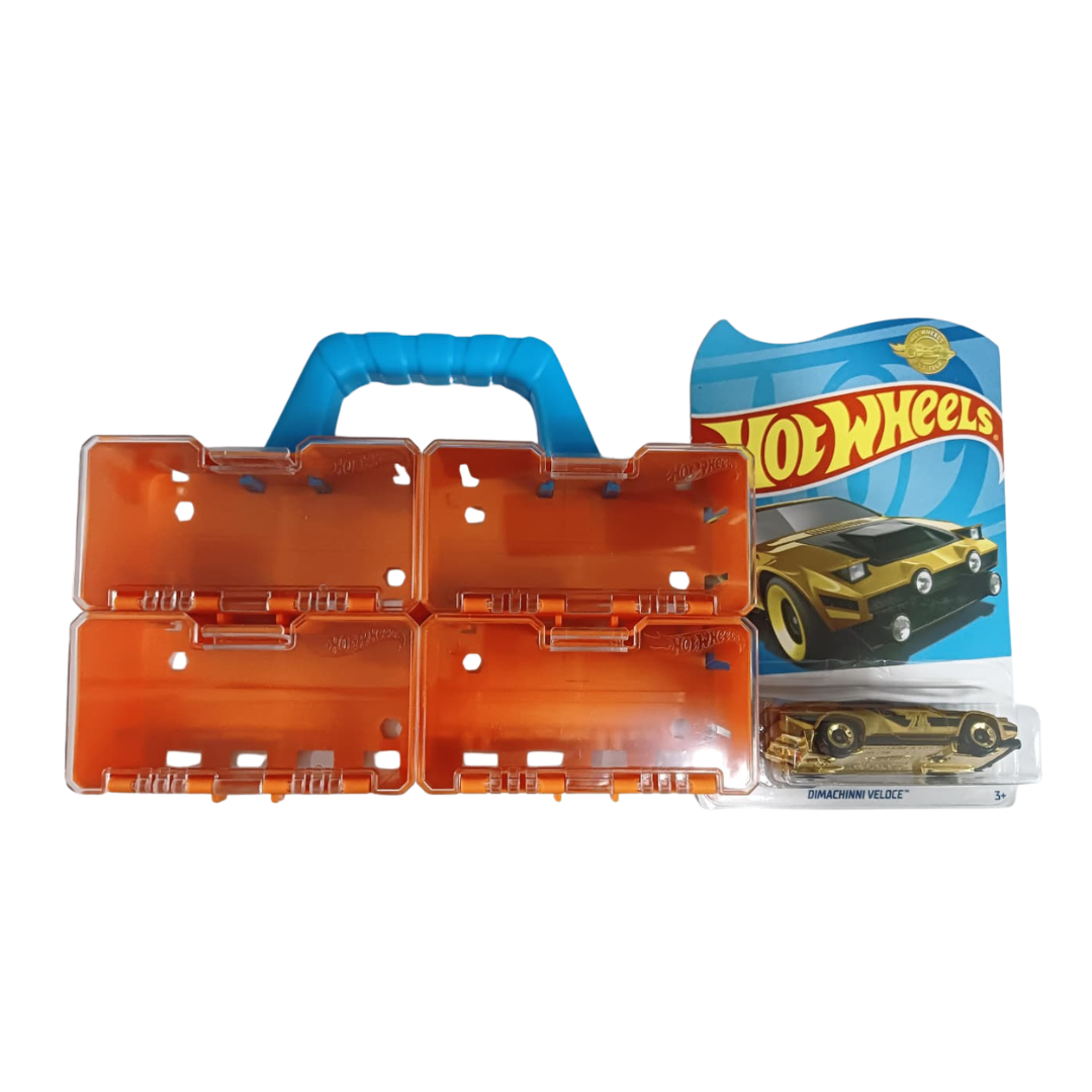 HotWheels Ultimate Collector Case 4 pcs (2x2) Hotwheels Connectible Cases Golden Dimachinni Veloce Car FREE