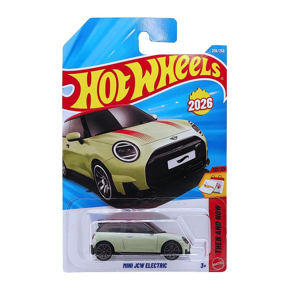 Hot Wheels 5-Car Pack + Mini JCW Electric  of 1:64 Scale Vehicles, Gift For Collectors & Kids Ages 3 Yrs & Up-Color & Design May Vary, Multi color