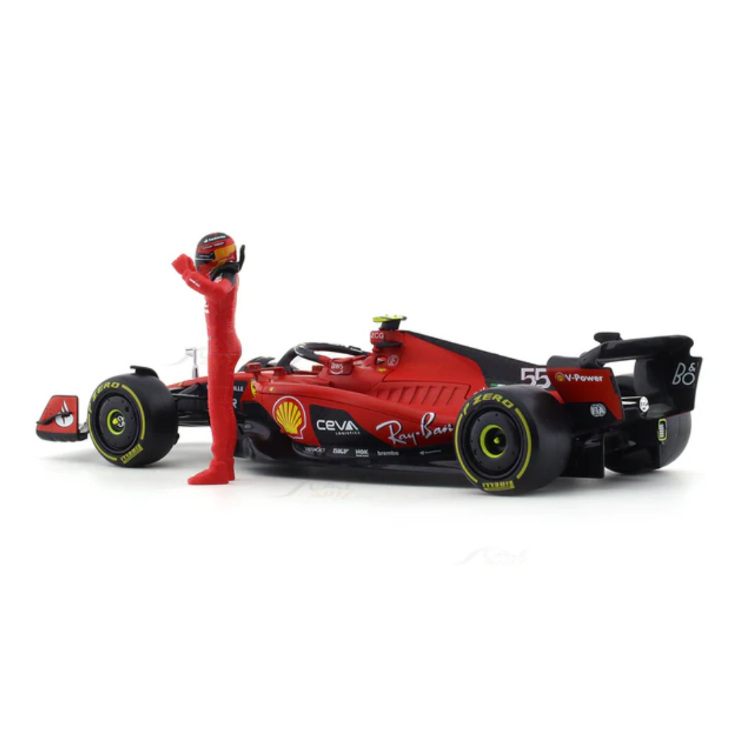 2023 Ferrari SF-23 #55 Carlos Sainz 1:24 Bburago licensed diecast Scale Model car collectible