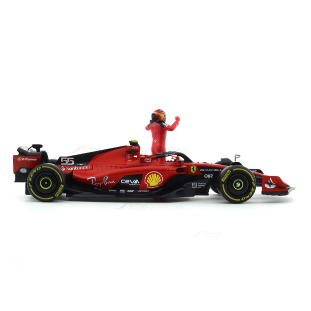 2023 Ferrari SF-23 #55 Carlos Sainz 1:24 Bburago licensed diecast Scale Model car collectible