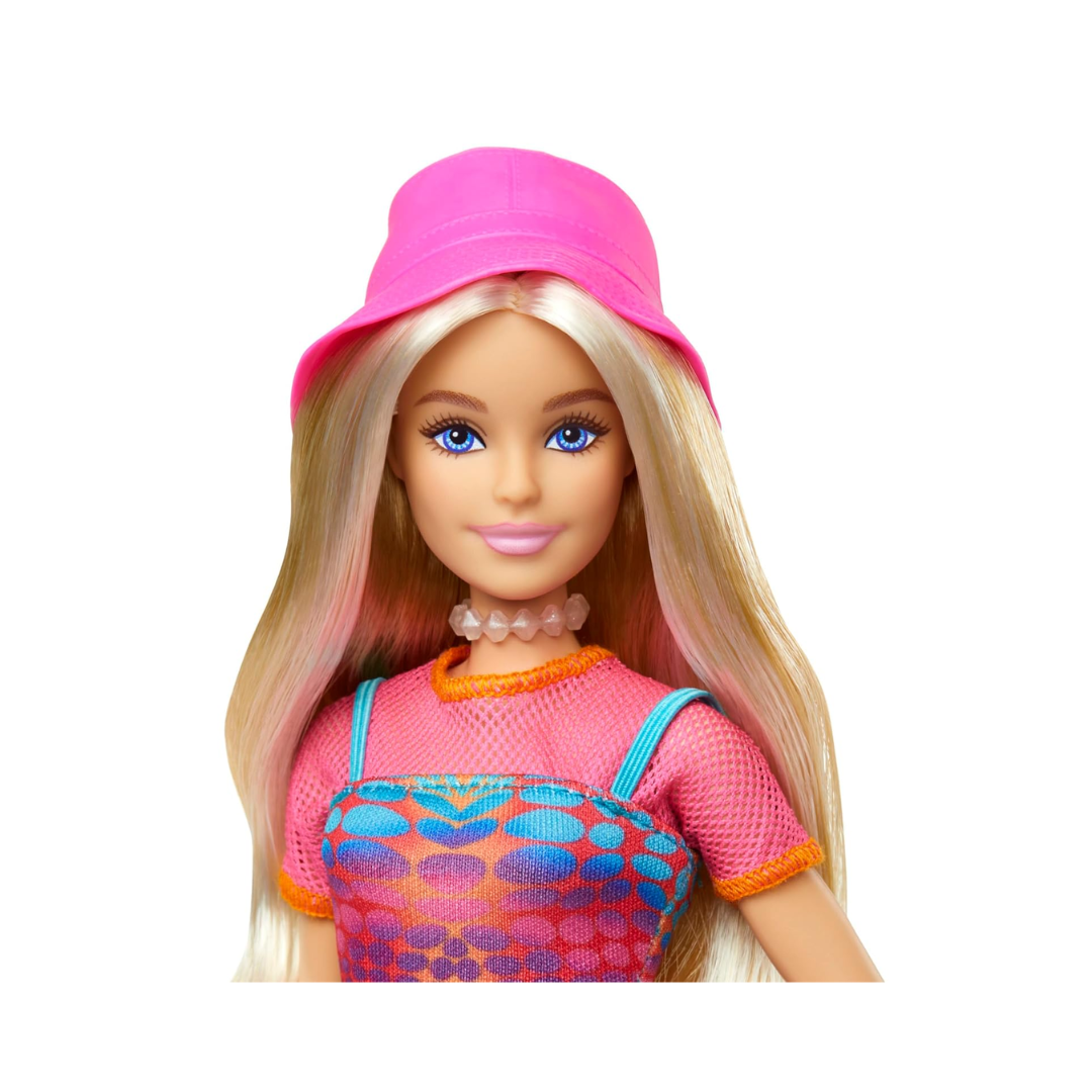 Barbie Doll Set with Clothes & Accessories, Pink Passport Italy Adventures, Includes Blonde Doll & Food Pieces, HWH97