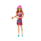 Barbie Doll Set with Clothes & Accessories, Pink Passport Italy Adventures, Includes Blonde Doll & Food Pieces, HWH97