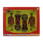 2024 Ferrari SF24 set of 2 cars 1:43 Bburago Formula 1 diecast scale model car