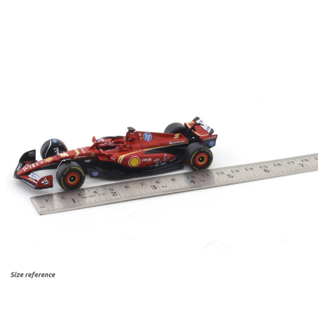 2024 Ferrari SF24 set of 2 cars 1:43 Bburago Formula 1 diecast scale model car