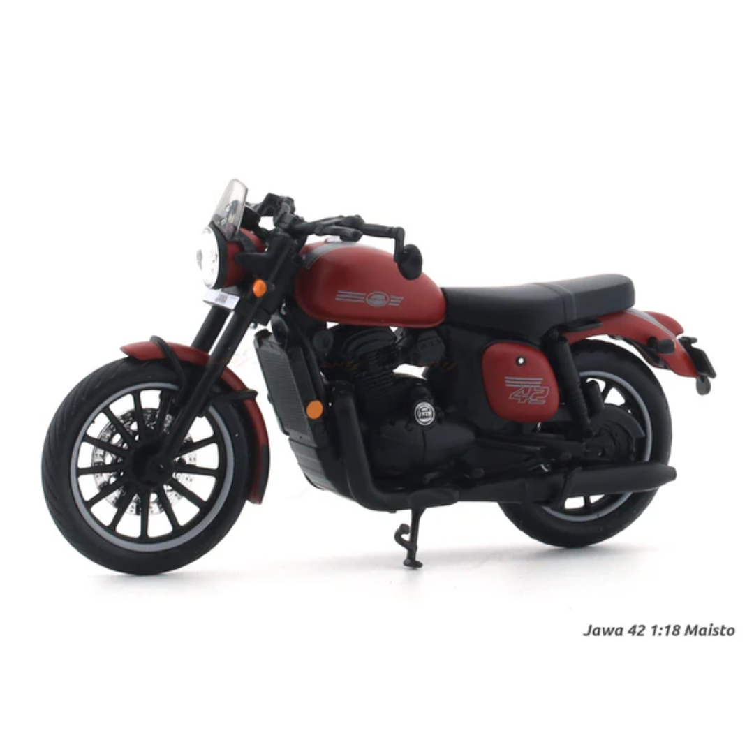 Jawa 42 red 1:18 Maisto licensed diecast scale model bike collectible