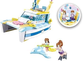 Sluban Girls B0609Luxury Vacation Cruiser Building Block Toy for Kids (Age 6+) 328 pcs of Block (Multicolor)