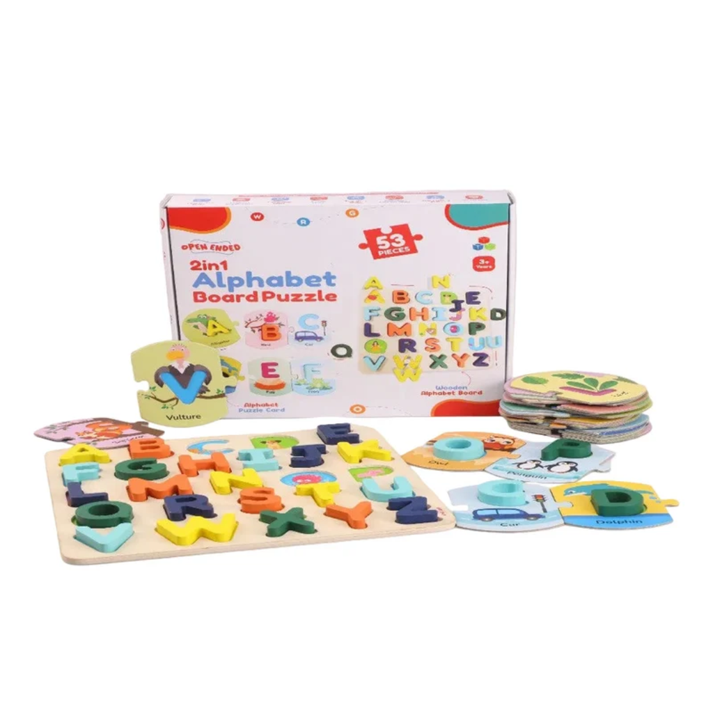 Open Ended 2 in 1 Alphabet Board Puzzle