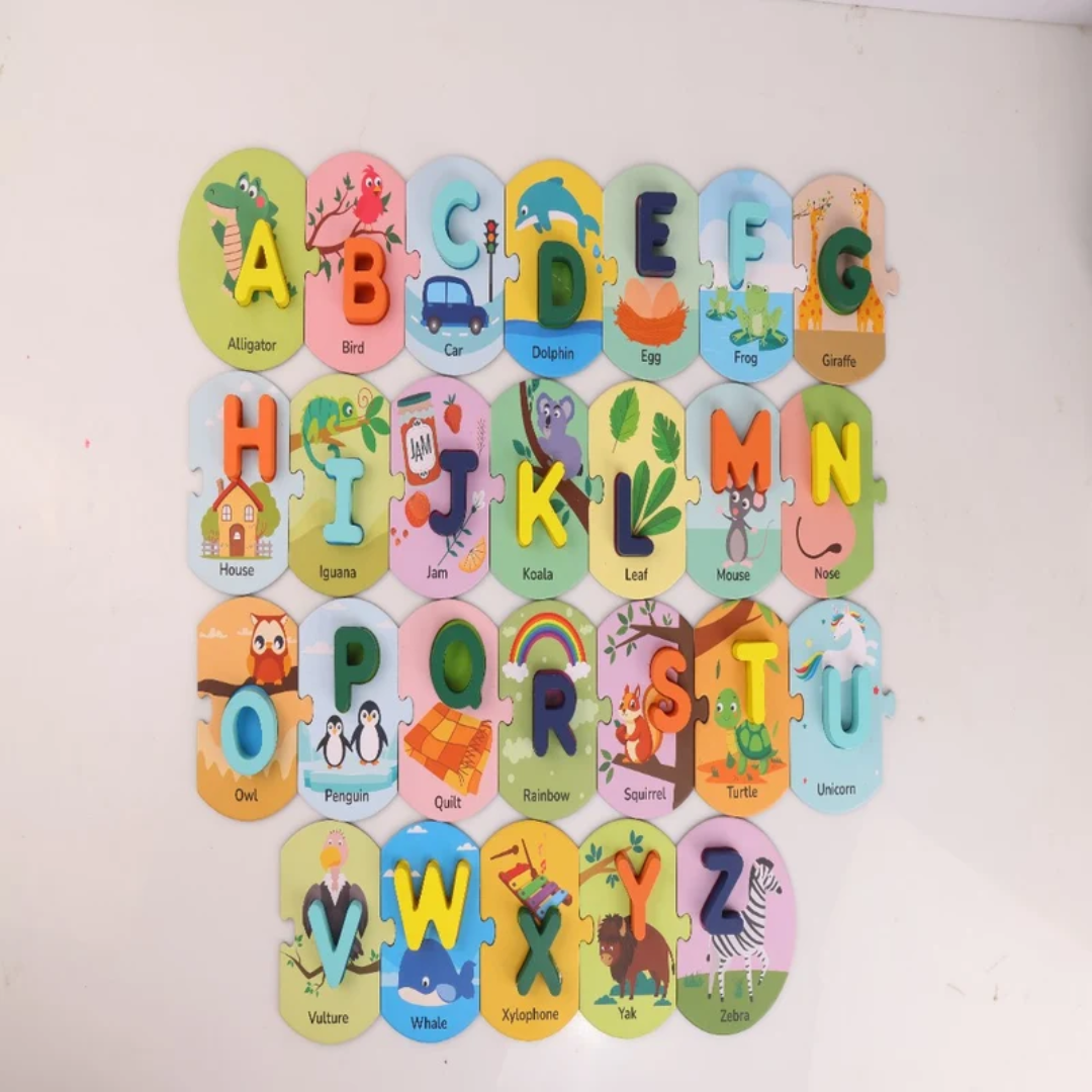 Open Ended 2 in 1 Alphabet Board Puzzle