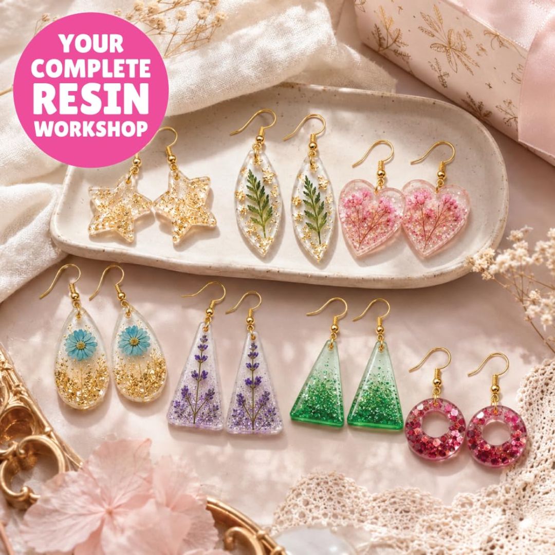 Kalakaram 17 in 1 Resin Art Kit with Moulds for Beginners | Age: 12+ Years