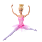 Barbie Ballerina Doll, Blonde Fashion Doll Wearing Purple Removable Tutu, Posed with Ballet Arms & “en Pointe” Toe Shoes, HRG34