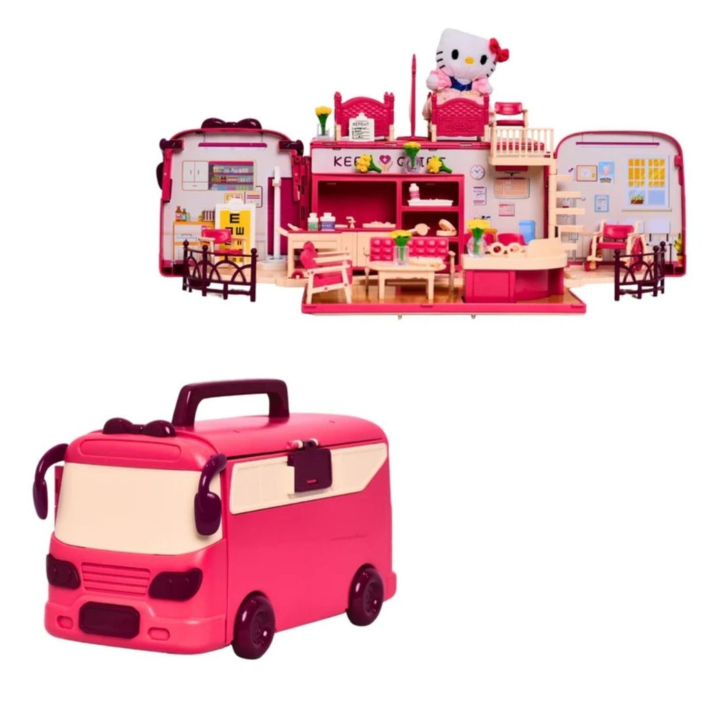 2-in-1 Convertible School Bus Playset, Ages 3+ Years