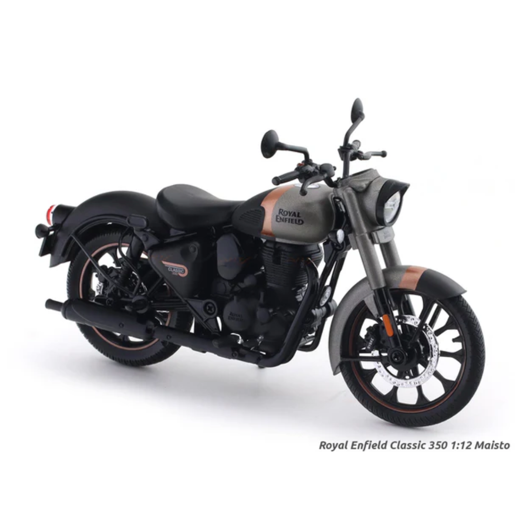 Royal Enfield Classic 350 Gun Grey 1:12 Maisto licensed diecast scale model bike