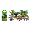 Open Ended Wild Animals Playset - 30 Pcs