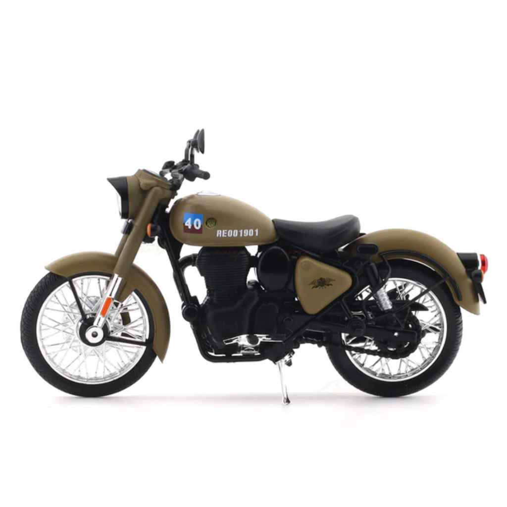 Royal Enfield Classic 350 Signals Sandstorm 1:12 Maisto licensed diecast scale model bike collectible