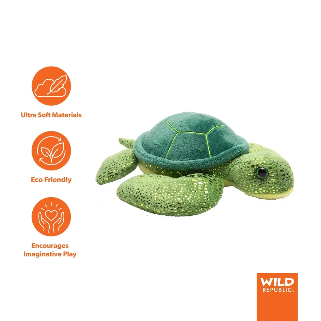 Hug'ems Mini Green Sea Turtle Stuffed Animal