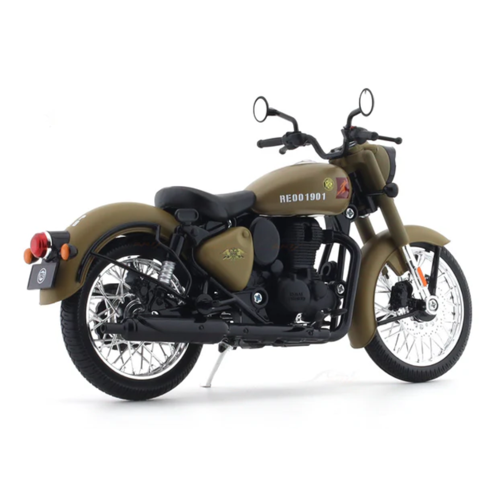 Royal Enfield Classic 350 Signals Sandstorm 1:12 Maisto licensed diecast scale model bike collectible