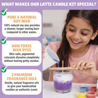 Latte Candle Making Kit | Aromatic Candles | Creative Fun | Age: 9-12 Years