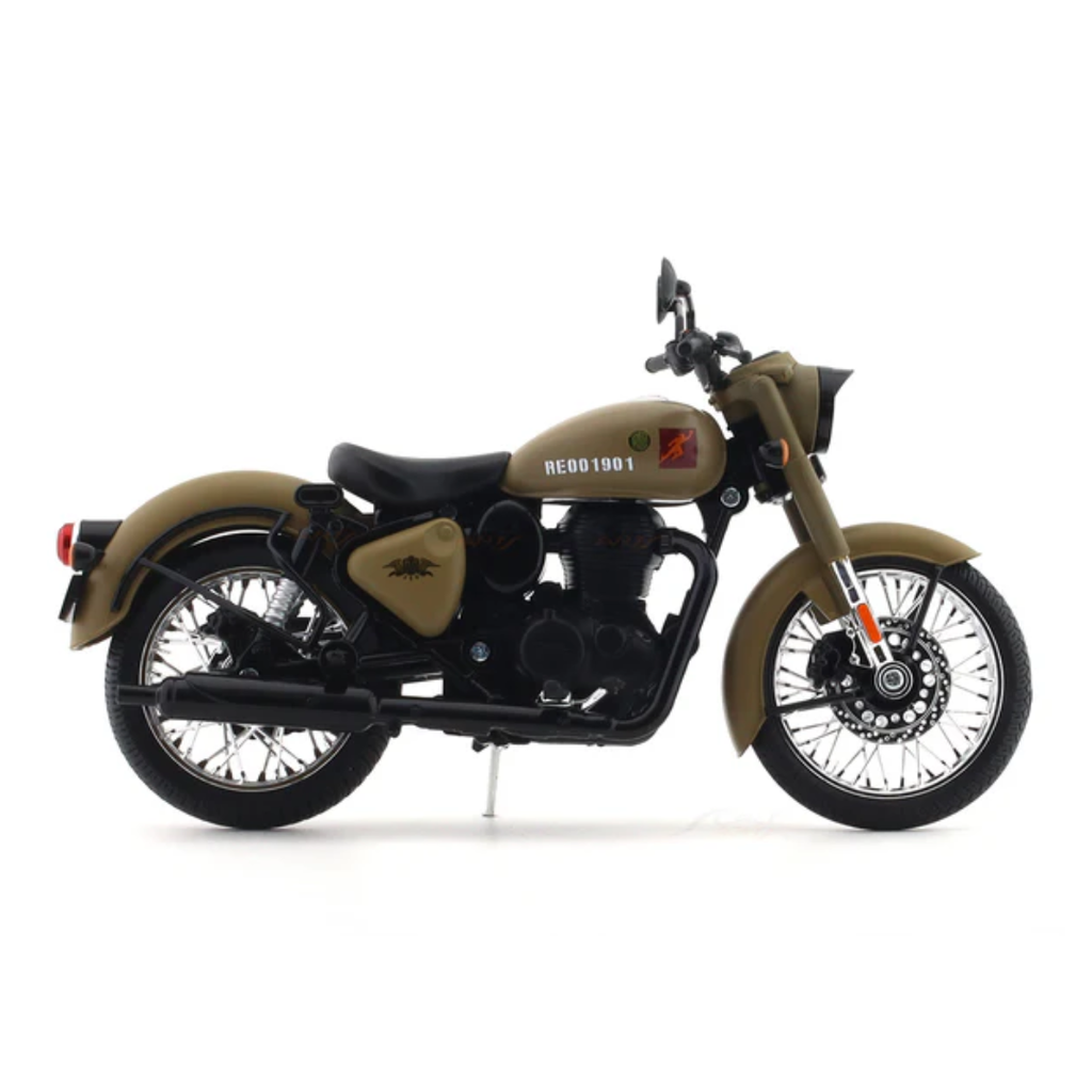 Royal Enfield Classic 350 Signals Sandstorm 1:12 Maisto licensed diecast scale model bike collectible