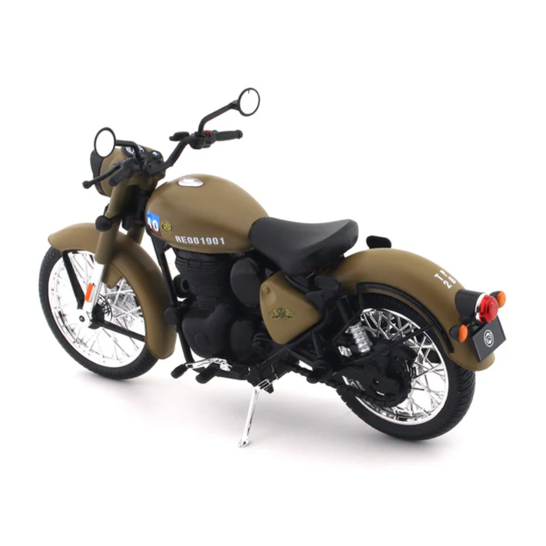Royal Enfield Classic 350 Signals Sandstorm 1:12 Maisto licensed diecast scale model bike collectible
