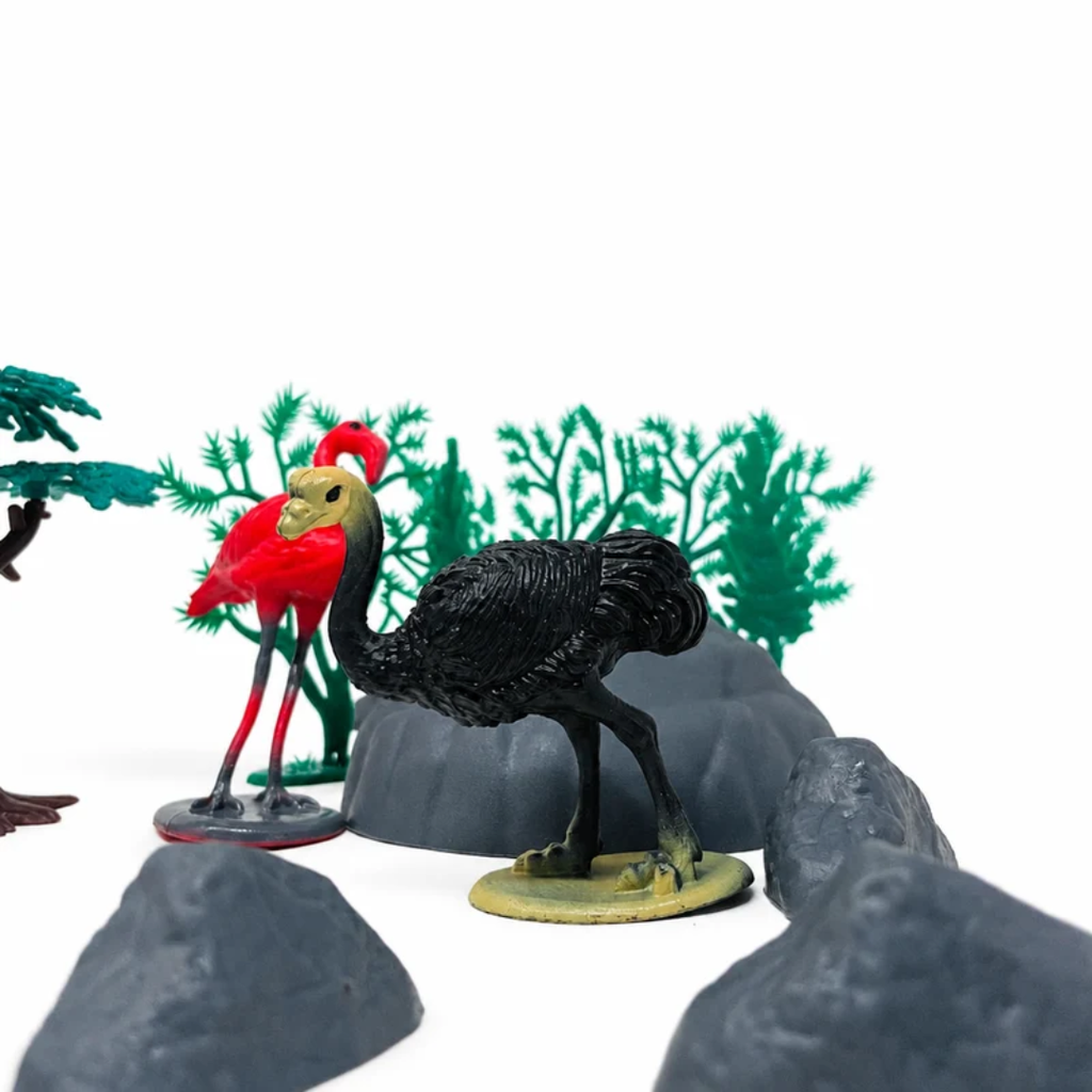 Open Ended Wild Animals Playset - 30 Pcs
