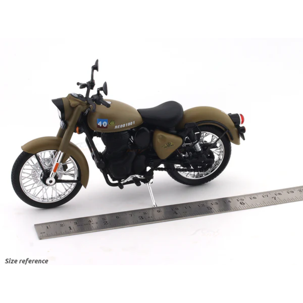 Royal Enfield Classic 350 Signals Sandstorm 1:12 Maisto licensed diecast scale model bike collectible