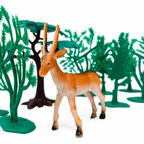 Open Ended Wild Animals Playset - 30 Pcs