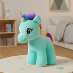 Mirada Standing Unicorn Toy - Cyan – 29cm