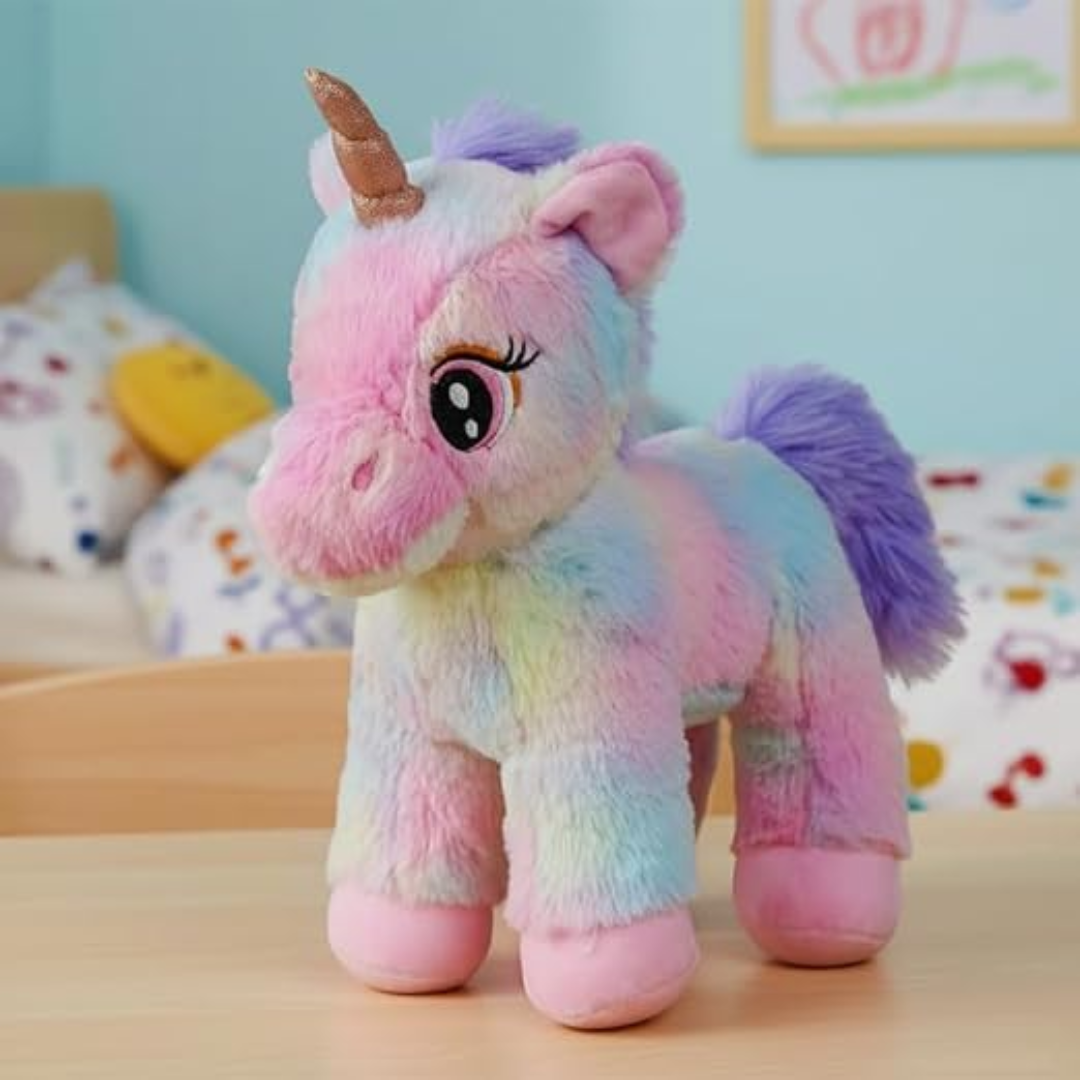 Mirada Enchanting Multicolor Unicorn Soft Toy – 32cm |