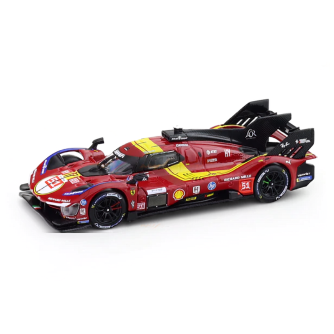 2025 Ferrari 499P No 51 3rd Place 24h Le Mans 1:43 Bburago Licensed Diecast Model Car | Ferrari Hypercar Collectible | Buy in India