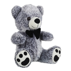 Mirada 32cm Sitting Bear Soft Toy - Dual Black