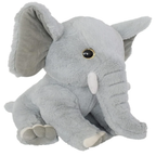 Mirada 45 cm Elephant with Glitter Eye Soft Toy - Grey