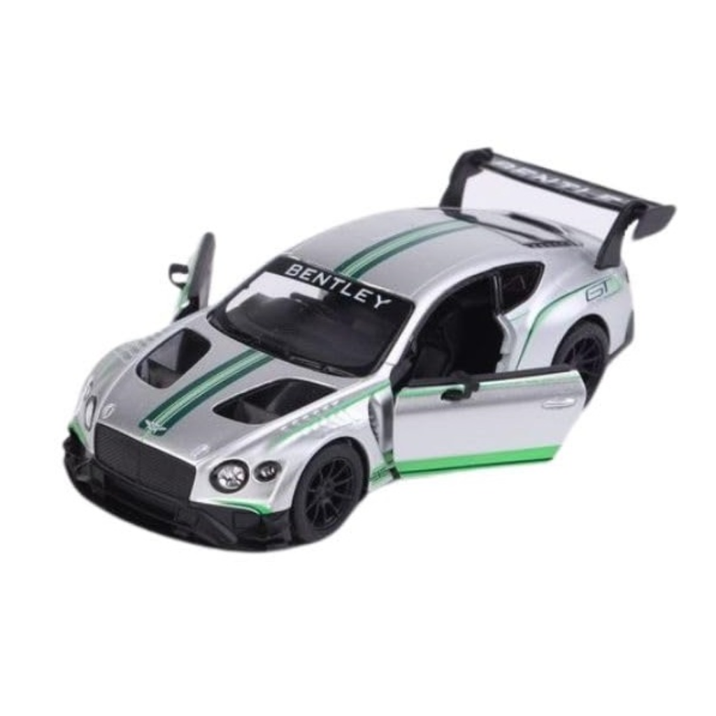 Bentley Continental GT3 1:36 Kinsmart | 5'' Die Cast Metal, Doors Openable, Pull Back Action |