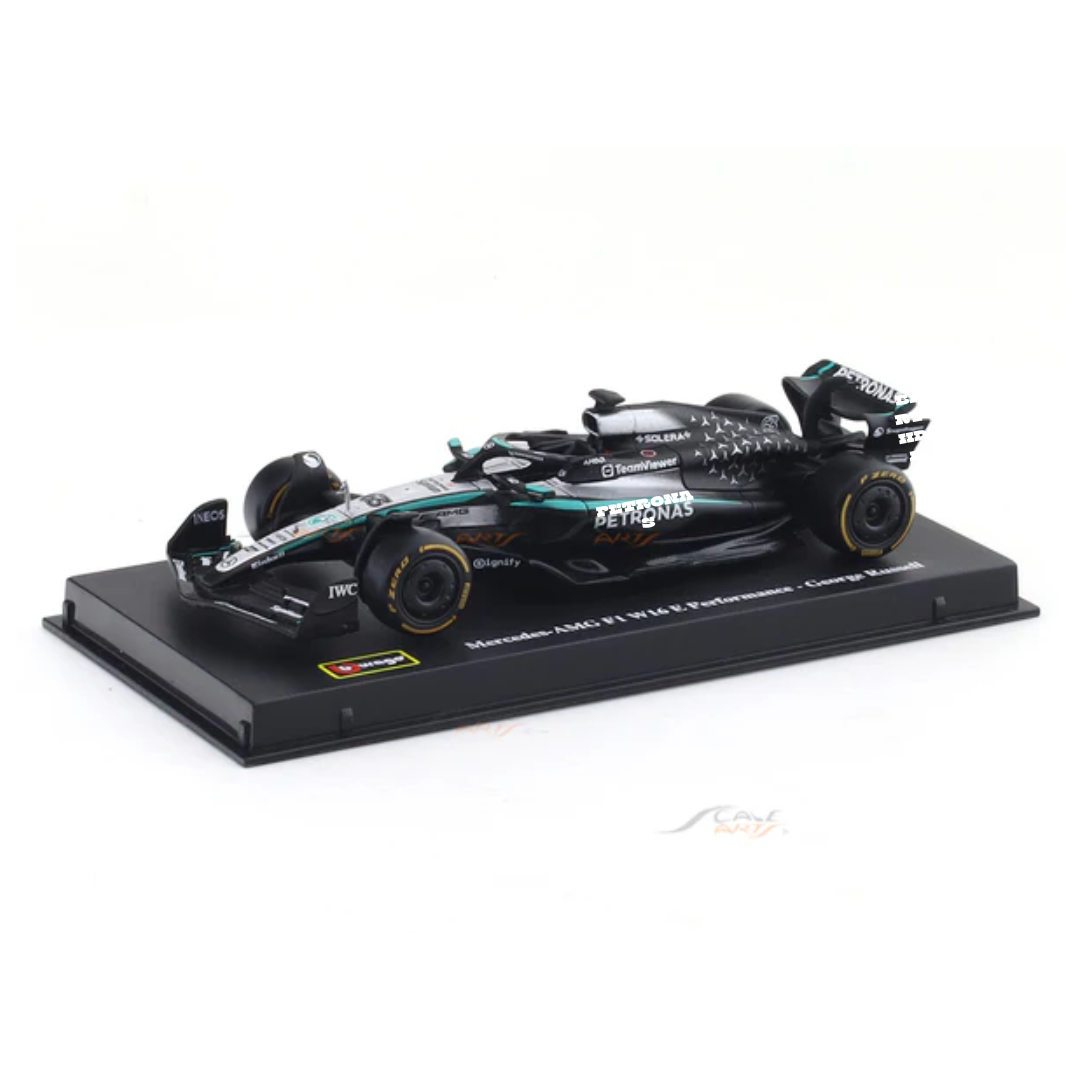 2025 Mercedes-AMG Petronas W16 George Russell Australia GP 1:43 Bburago licensed Formula 1 diecast scale model