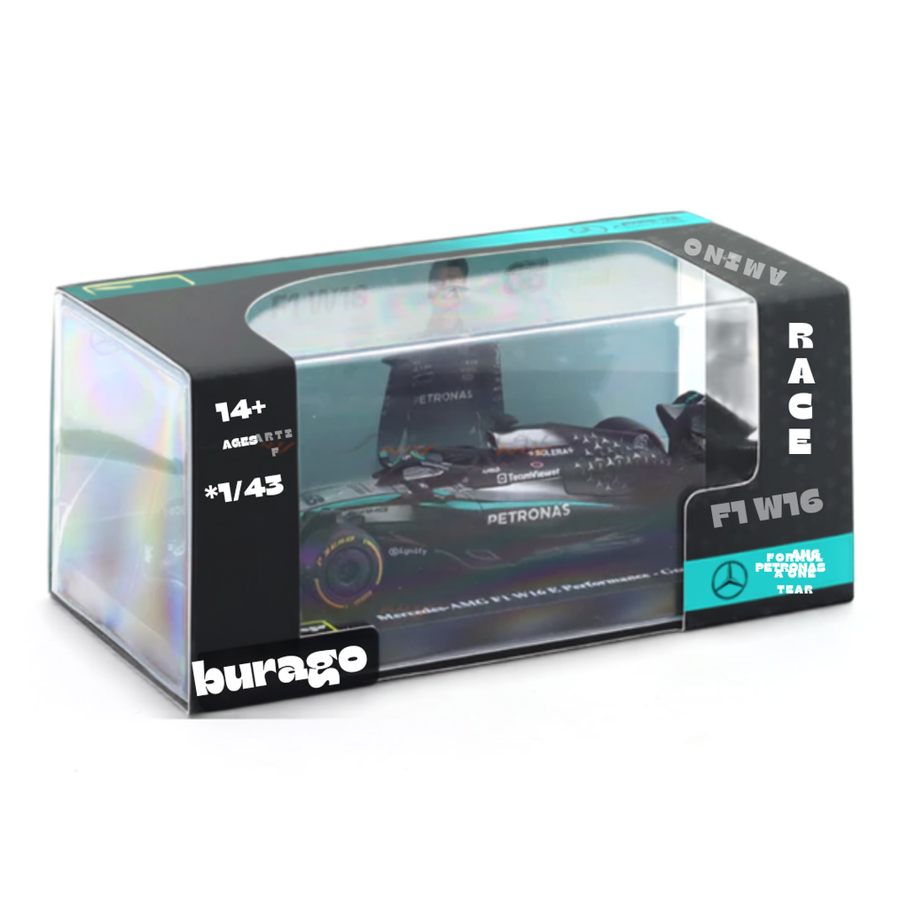 2025 Mercedes-AMG Petronas W16 George Russell Australia GP 1:43 Bburago licensed Formula 1 diecast scale model