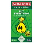 Monopoly Buy Everything Expansion | Add More Fun to Classic Monopoly Game and Play Faster | Ages 8+ | 2-6 Players | 40 Mins. | Family Board Games | Birthday Gift for Kids