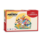 Borad 3 in Carnival Board & Card Game Mickey and Friends | 3 Games in One Box for Kids | Ages 3 and Up | for 2 to 6 Players | Fun Family Gifts
