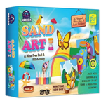 KREEDA- Sand Art & Craft Kit | Mess free Creative Activity | Birds & Butterfly DIY kit | 50+ Star Shaped Stickers and 6 Colourful Sand Bottles. Gifts for Girls & Boys Ages 4, 5, 6, 7, 8, 9, 10, 11, 12
