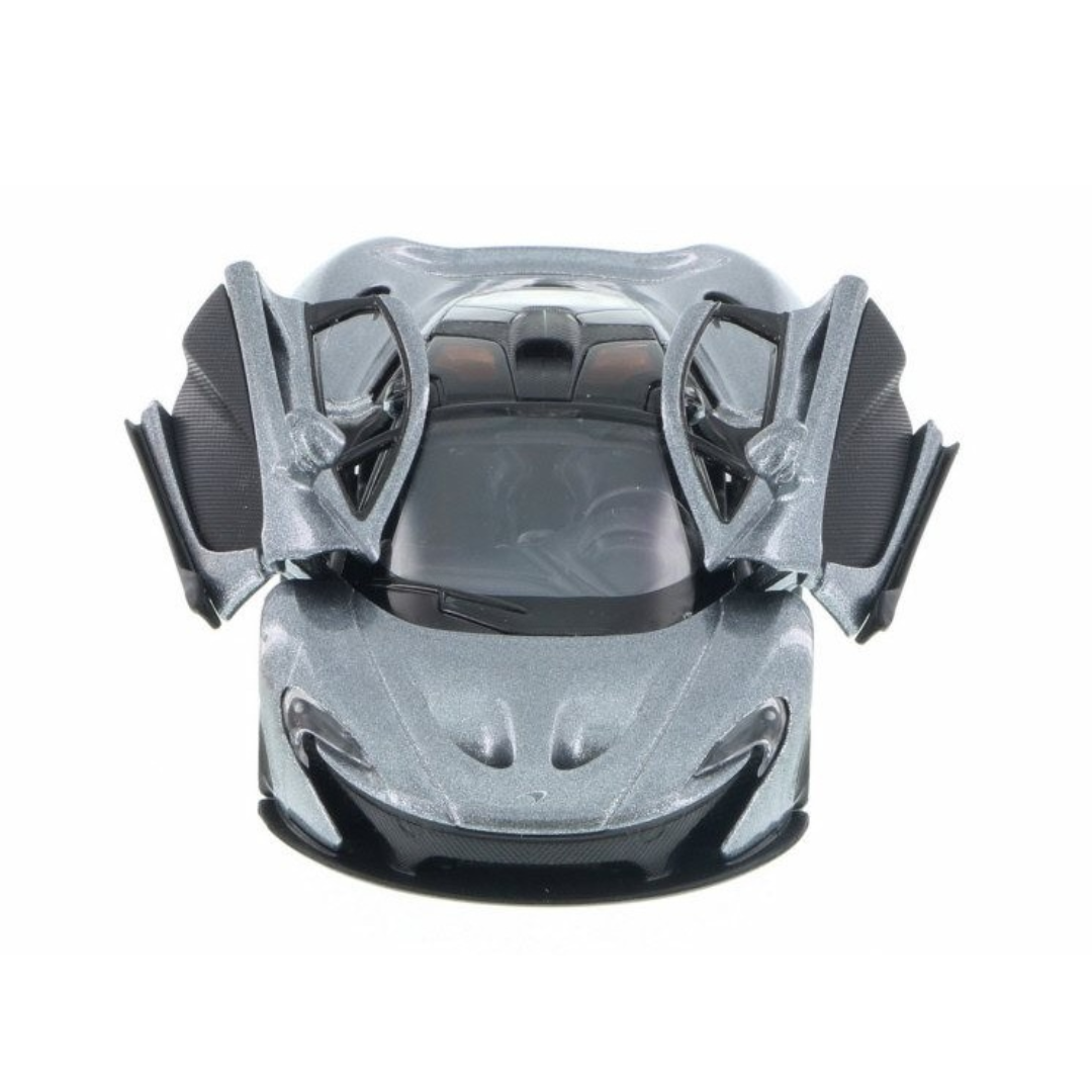McLaren P1 (Dark Grey) Kinsmart 1:36| 5'' Die Cast Metal, Doors Openable, Pull Back Action |