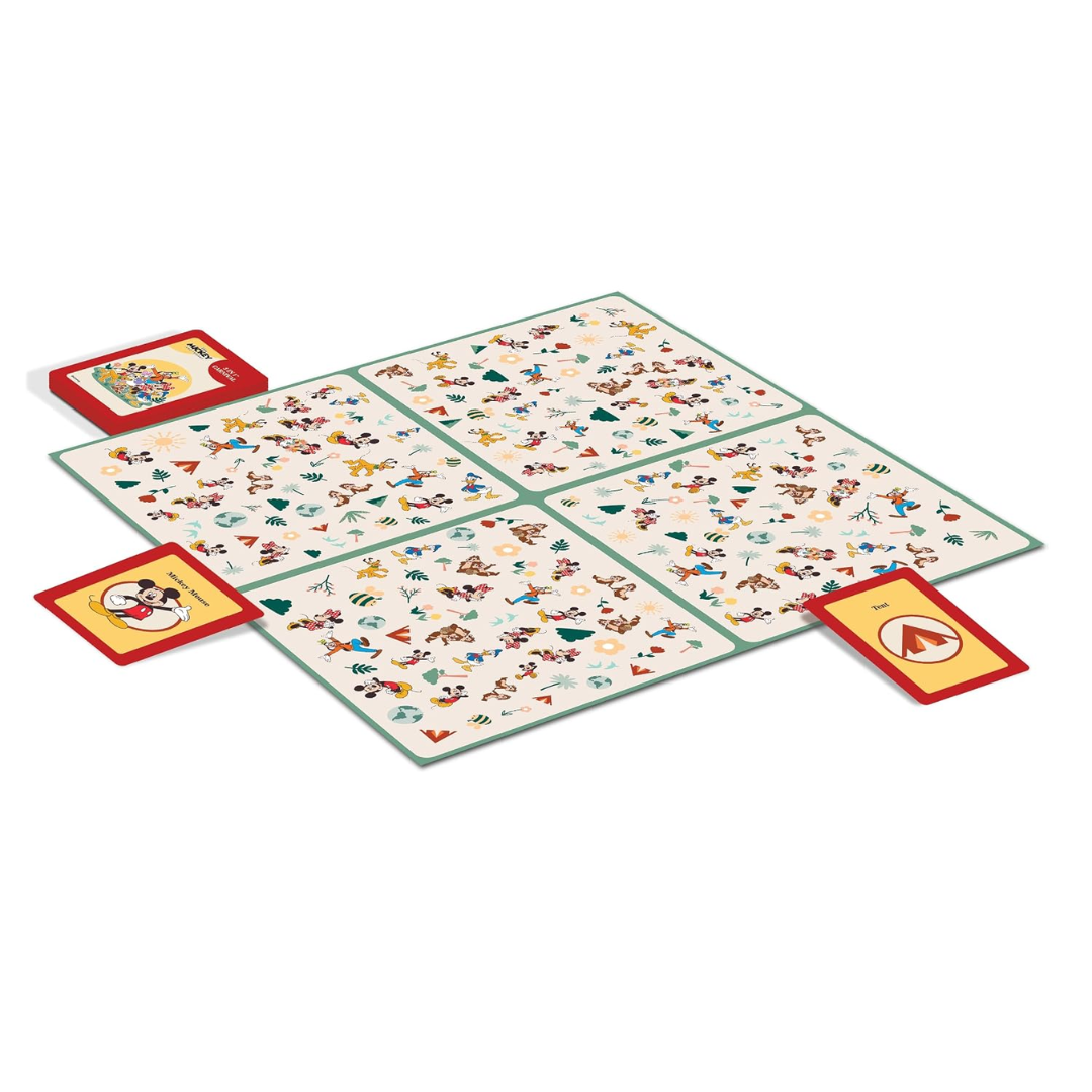 Borad 3 in Carnival Board & Card Game Mickey and Friends | 3 Games in One Box for Kids | Ages 3 and Up | for 2 to 6 Players | Fun Family Gifts