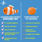 Crochet Kit for Beginners | Cuddly Critters Amigurumi Kit | Make Crochet Clownfish Toy | Age: 12+ Years