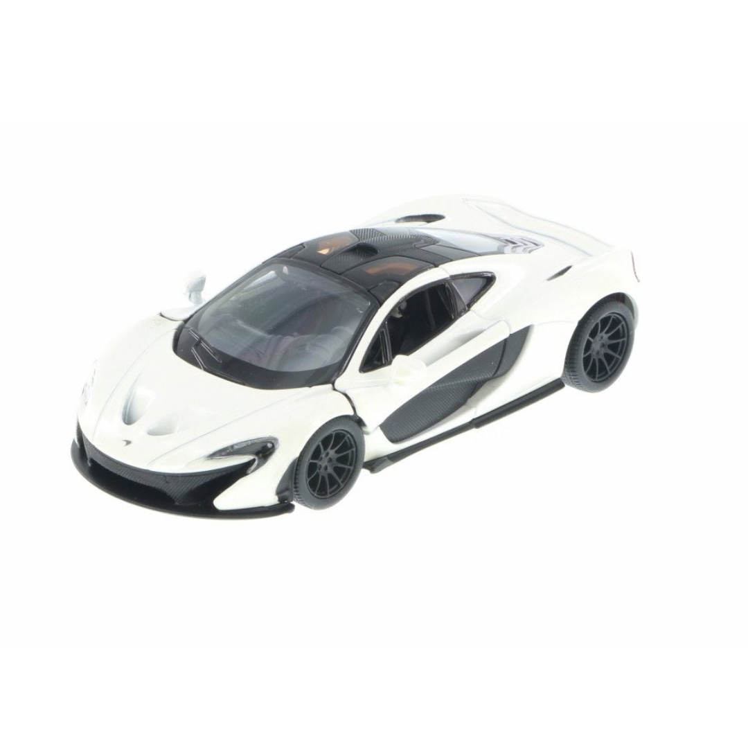 McLaren P1 (White) Kinsmart 1:36| 5'' Die Cast Metal, Doors Openable, Pull Back Action |